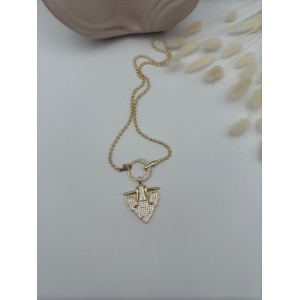 Premium Tasarım Gold Kolye