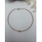 Çelik Choker Baget Taş Detay Kolye