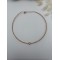 Çelik Choker Zirkon Taş Detay Kolye