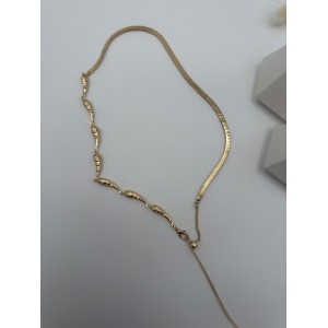 Premium Tasarım Gold Dekolte Kolye